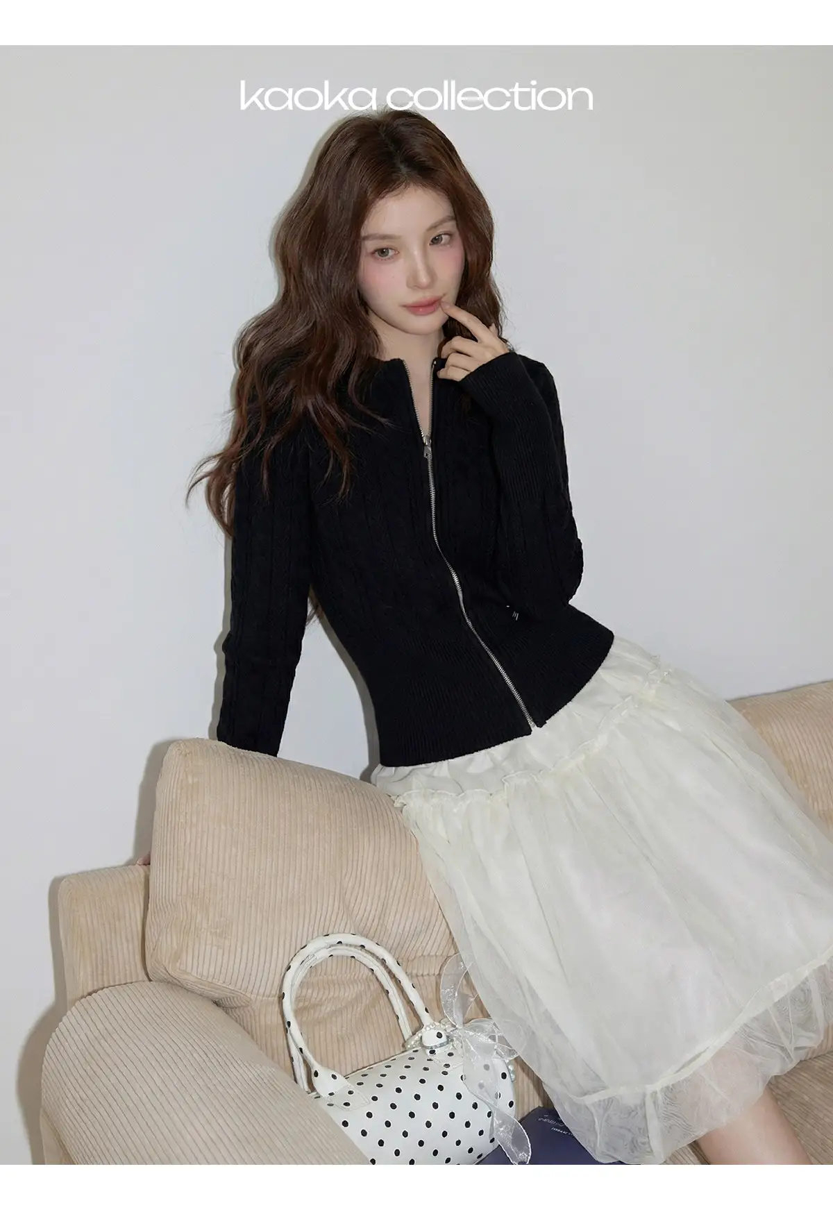 꽈배기 라운드넥 가디건 상세 이미지 9