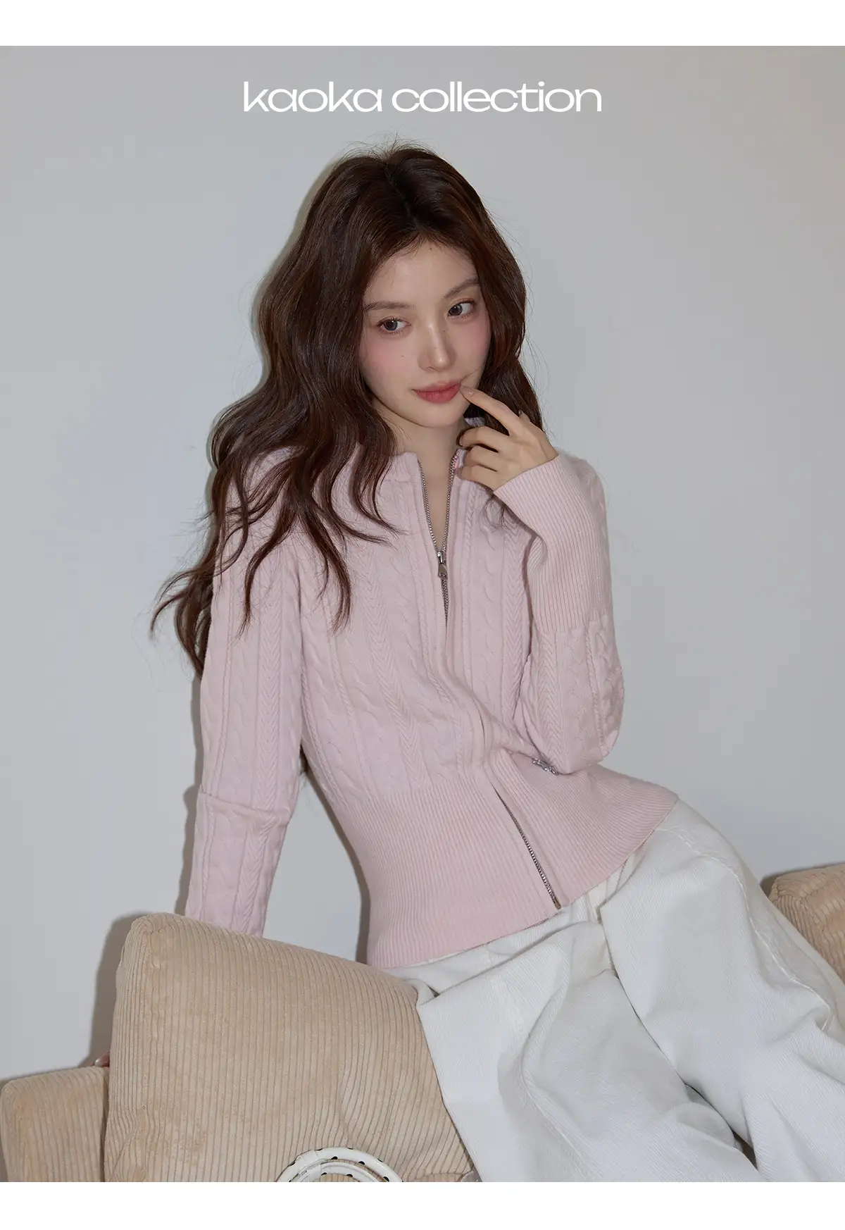 꽈배기 라운드넥 가디건 상세 이미지 10