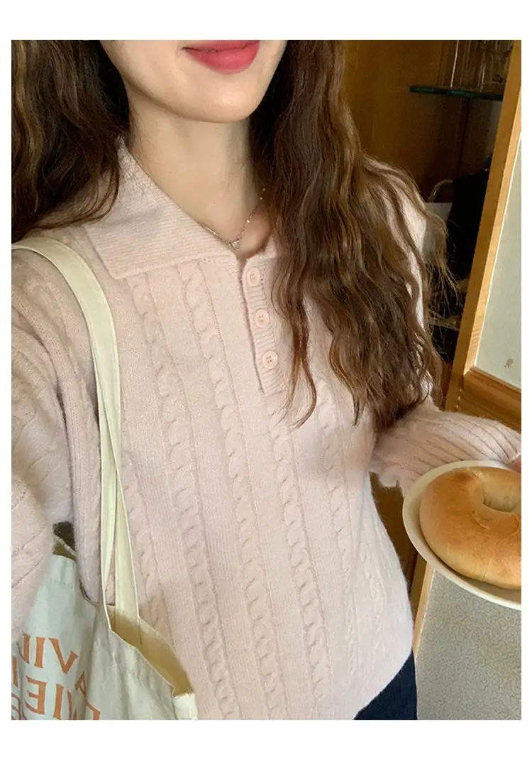 한국인기 꽈배기 니트 상세 이미지 4