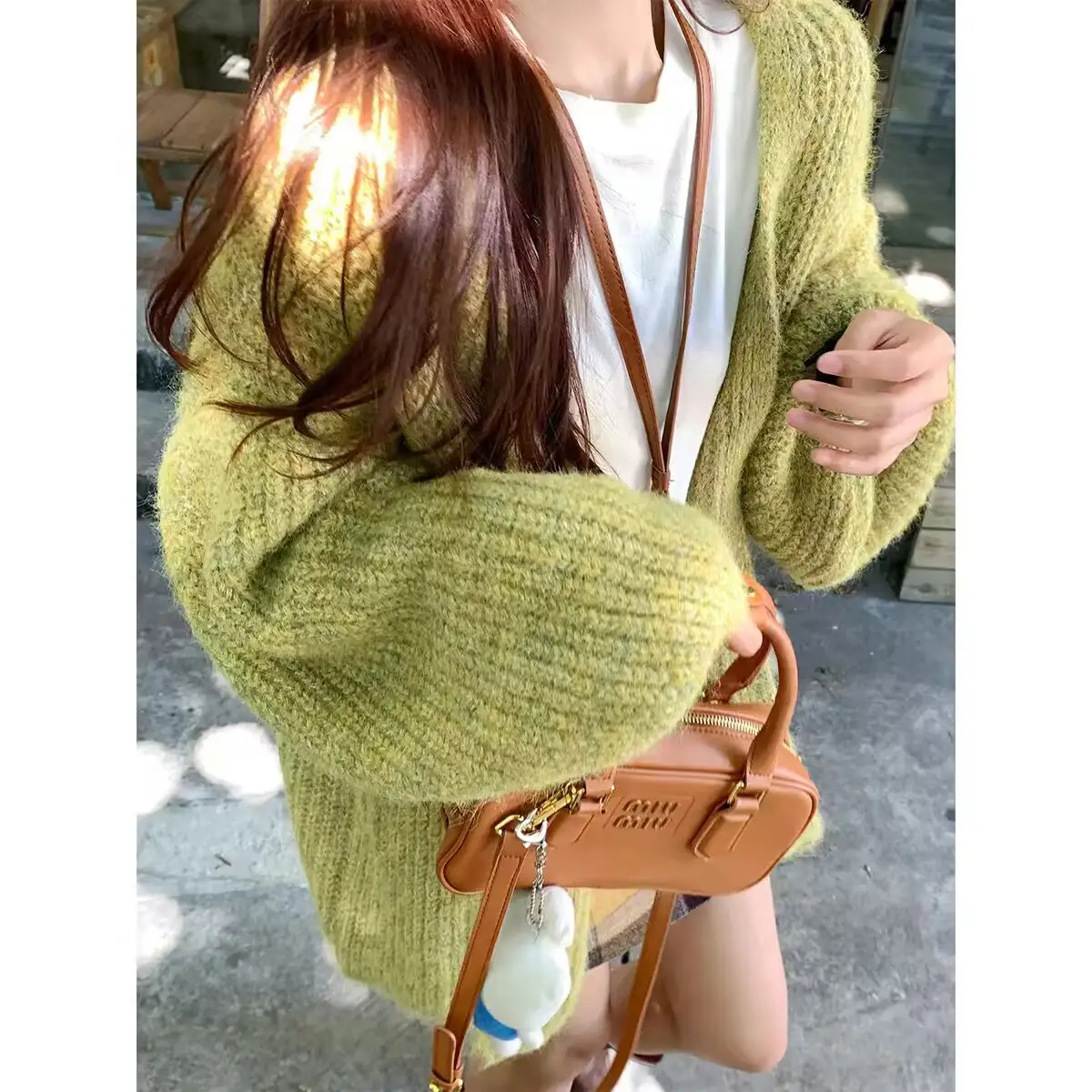 한국인기 퍼프소매 가디건