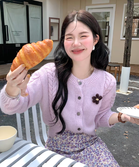 한 부서 부드러운 바람 니트 스웨터 여성 오픈 가디건 두꺼운 선 쇼트 스타일 스웨터 겨울 스웨터