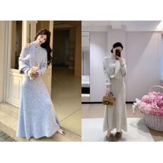 批发轻奢名媛气质针织系带露肩上衣半身裙两件套女<b class='q'>春</b>秋2026新款一整套