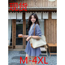 批发法式复古<b class='q'>格</b>子假两件衬衫<b class='q'>连衣裙</b>女2025秋新款缪系收腰显瘦花苞短裙