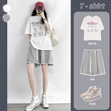 孕妇夏款运动短裤产后可穿夏季外穿大码高腰宽松休闲阔腿五分裤