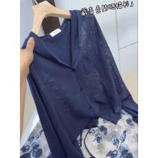 批发韩系时尚高级感连帽<b class='q'>针织</b><b class='q'>开衫</b>女夏季宽松百搭轻薄透气防晒T恤上衣