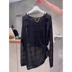 批发设计感小众<b class='q'>宽松</b>显瘦黑色防晒衣不含内搭女夏季镂空时尚薄款