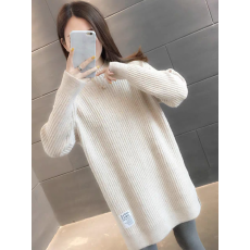 中长款毛衣女遮屁股2025年秋冬装加厚小个子配大衣的打底衫裙洋气