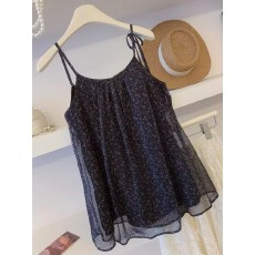 批发黑色背心吊带女上衣韩国东大门内搭甜辣风显瘦宽松别致<b class='q'>小衫</b>