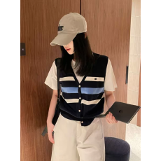 批发韩系chic条纹假两件正肩短袖T恤<b class='q'>女</b>夏季穿搭小个子漂亮设计感上衣