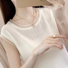 批发背心吊带女夏宽松西装内搭冰丝无袖打底白色T恤女外穿潮<b class='q'>百搭</b>上衣