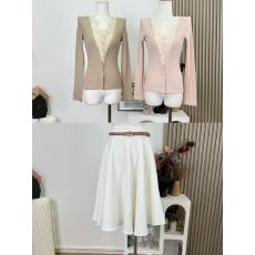 批发杜总家 古早软文女主*原创温柔气质娇欲性感蕾丝假两件修身女上衣