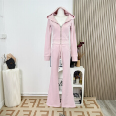 批发若语定制 暖冬纸片人 收腰磨毛连帽卫衣<b class='q'>裤</b>子两件套修身显瘦套<b class='q'>装</b>