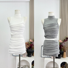 viola 曼妙猫女S曲线界的神！私服背心短裙套装宽松性感无袖