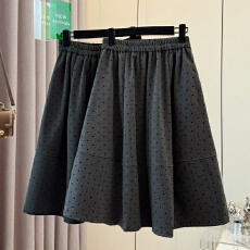批发实拍新中式淑女古典复古气质国风显瘦A字形宽松波点时尚半身裙