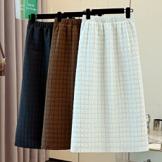 批发实拍新中式复古改良淑女国风显瘦宽松格纹时尚新款潮流汉服半身裙