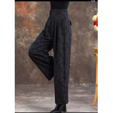 批发妈妈秋冬款加绒加厚中老年人<b class='q'>女裤</b>外穿保暖花裤60岁