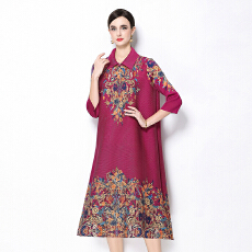 批发新款连衣裙小众设计改良旗袍秋装2022年新款高端气质复古<b class='q'>大码</b><b class='q'>女</b>装