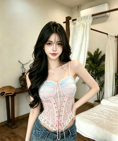 실사 정가 프랑스식 달콤한 매운맛 바람 파우더 블루 레이스 슬립 스트랩 생선뼈 허리 수축 슬림해 보이는 순수한 욕망 핫걸 맨위