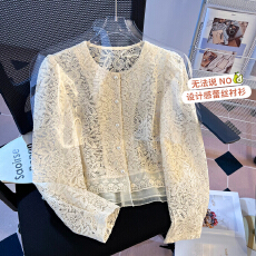 批发实拍重工辣妹镂空<b class='q'>蕾丝</b>刺绣短款外套女2026春装新款小个子开衫上衣