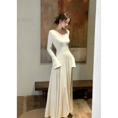 批发【11.03 20:00pm上新】V领针织A摆连衣裙