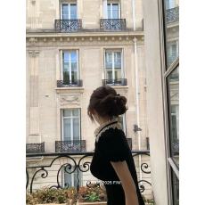 批发Wuuus【<b class='q'>巴洛克</b>】衬衫/<b class='q'>连衣裙</b> 可拆卸领口 法式中古蕾丝丝绒裙子