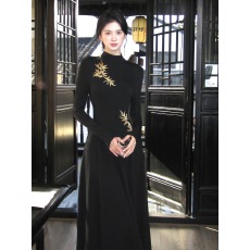 批发【11.27 20:00pm上新】<b class='q'>绣花</b>针织A摆<b class='q'>连衣裙</b>