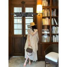 批发层叠不规则薄纱刺绣<b class='q'>连衣裙</b>