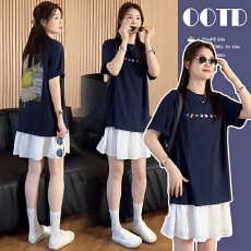 批发<b class='q'>孕妇</b><b class='q'>套装</b>刺绣圆领短袖<b class='q'>T</b><b class='q'>恤</b>蕾丝花边半身裙<b class='q'>孕妇</b><b class='q'>两件套</b>裙装