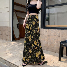 批发新款鱼尾碎花半身裙<b class='q'>长款</b>女包臀裙长裙子穿搭初夏天绝美漂亮
