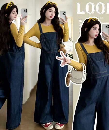 실사 지금 지금 임산부 데님 멜빵 바지 맨위 임산부 멜빵 바지 세트