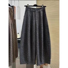 批发大码240斤复古豹纹加绒弯刀裤女秋<b class='q'>冬</b>新款大码高腰宽松阔腿裤