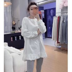 批发官图实价【羊毛绒】2026春季新款百搭宽松时尚休闲圆领中长款上衣