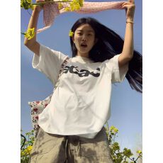 批发210克（100%棉） 2026年夏装短袖T恤女印花