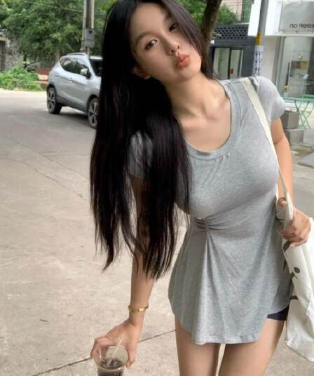 허리 수축 허리 작은 대중 디자인 주름 몸매 가꾸기 슬림해 보이는 맨위
