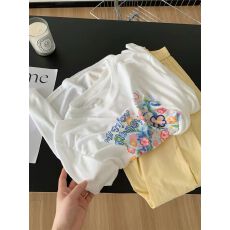批发雪花棉 大码240斤防晒罩衫女垂感慵懒<b class='q'>长袖</b><b class='q'>T</b><b class='q'>恤</b>空调衫