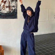批发高级感卫衣<b class='q'>运动服</b>套装女秋冬韩系宽松<b class='q'>显瘦</b>休闲两件套跑步