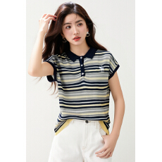 批发实拍◆有◆2025夏季百搭修身V领纸片人针织短袖上衣