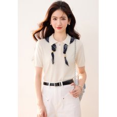 批发实拍◆有◆卡通小狗刺绣短袖针织开衫女2026夏季薄款冰丝上衣