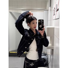 批发KOIISLE 美式复古解构质感<b class='q'>牛仔外</b><b class='q'>套男</b>女2025廓形修身显瘦工装夹克