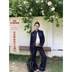 批发<b class='q'>牛仔</b>外套立领宽松廓形修身显瘦工装夹克女