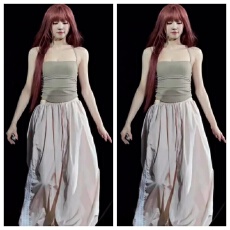 批发宋雨琦同款粉色气球裤束脚灯笼裤吊带背心运动阔腿裤套装女