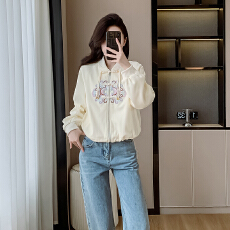 批发新中式女装国风外套女棒球服2026新款爆款春款唐装中国风刺绣上衣