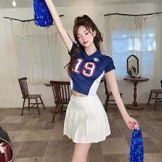 批发啦啦队<b class='q'>服装</b>女团成人足球宝贝拉拉队啦啦操打歌<b class='q'>演出</b>服舞蹈健美套装
