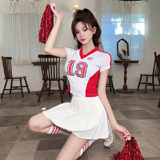 批发啦啦队<b class='q'>服装</b>女团成人足球宝贝拉拉队啦啦操打歌<b class='q'>演出</b>服舞蹈健美套装