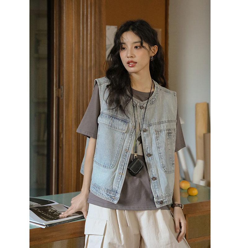 둘째 머리카락 실사 여름 새로운 문예 강아지 만화 프린트 캐주얼 라운드 넥 티셔츠 맨위 여성