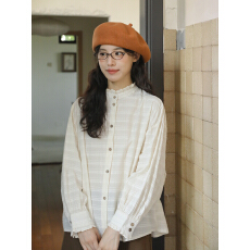 批发实拍2025秋季新款 文艺森系设计感花边<b class='q'>衬衫</b>上衣女