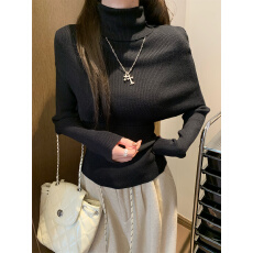 批发实拍实价高领斗篷毛衣女冬慵懒风高级感内搭针织上衣两件套装