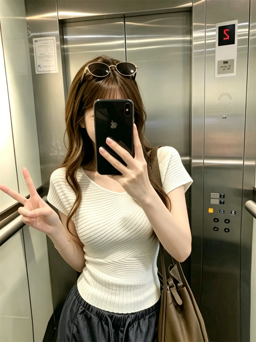 실사 정가 비스듬한 어깨 니트 스웨터 여성용 짧은 소매 섹시함 불규칙 싱글 오프숄더 맨위 몸매 가꾸기 티셔츠 여름