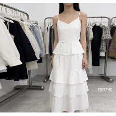 批发蝴蝶结白色吊带<b class='q'>连衣裙</b>女夏2026新款无袖吊带裙夏日绝美漂亮小裙子