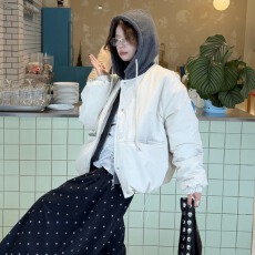 批发高级感2026冬新款韩系卫衣帽羽绒棉<b class='q'>服</b>女小个子短款连帽棉袄厚外套